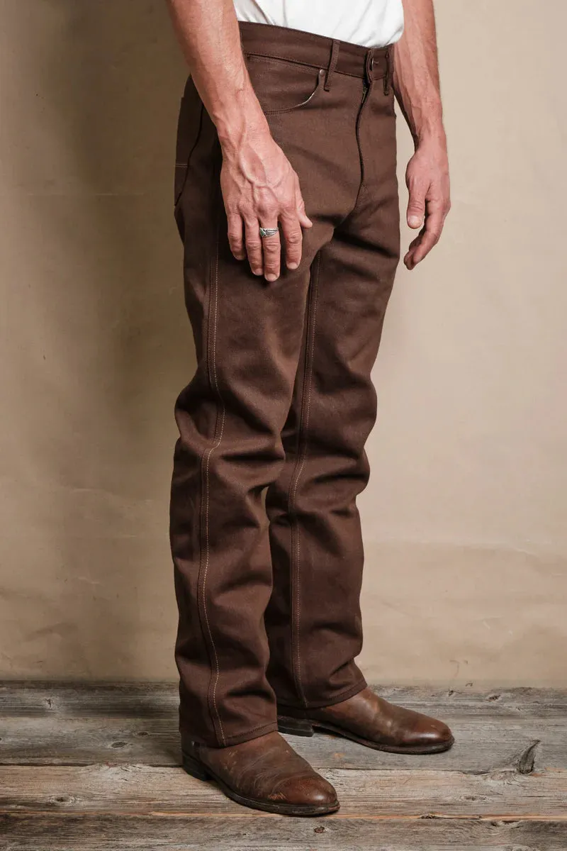 Freenote - Wilkes Western - 15oz Dark Brown Denim sold by Dutil Denim product image thumbnail 3