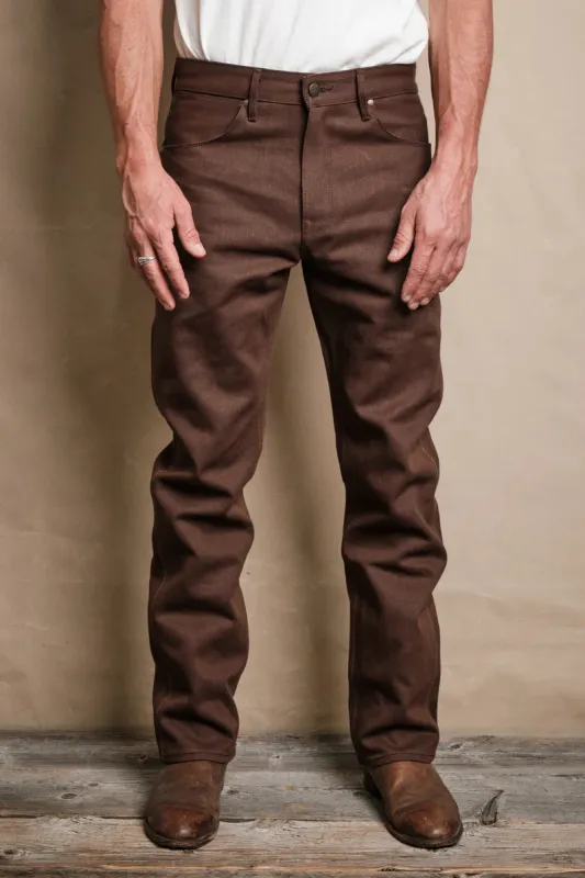 Freenote - Wilkes Western - 15oz Dark Brown Denim sold by Dutil Denim