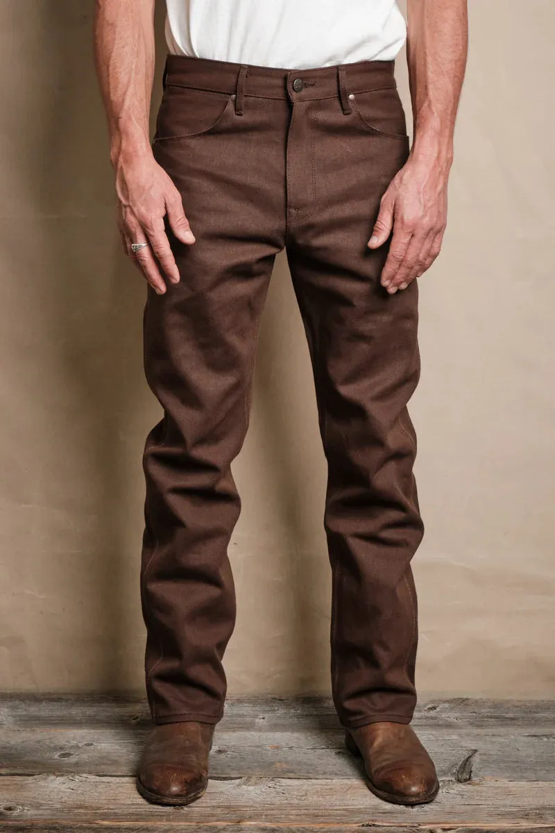 Freenote - Wilkes Western - 15oz Dark Brown Denim sold by Dutil Denim