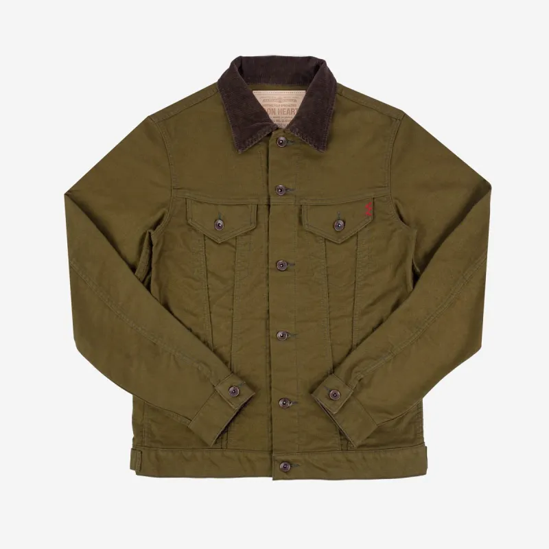 Iron Heart - 12oz Whipcord Modified Type III Jacket - Olive Drab Green sold by Dutil Denim