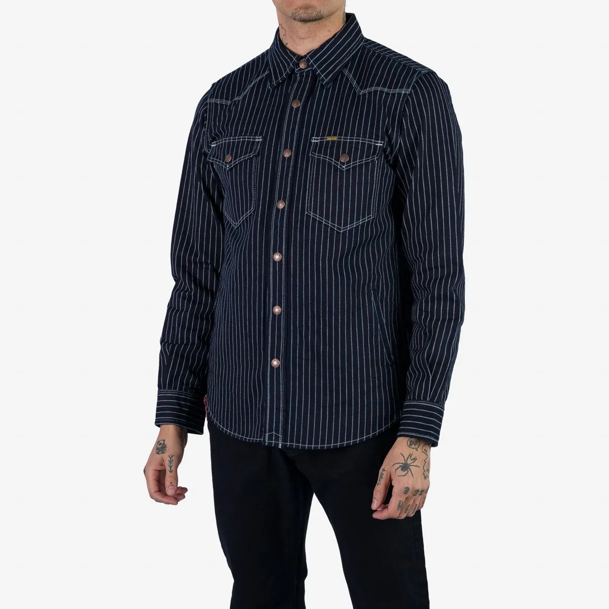 Iron Heart - 12oz Wabash CPO Shirt - Indigo sold by Dutil Denim product image thumbnail 3