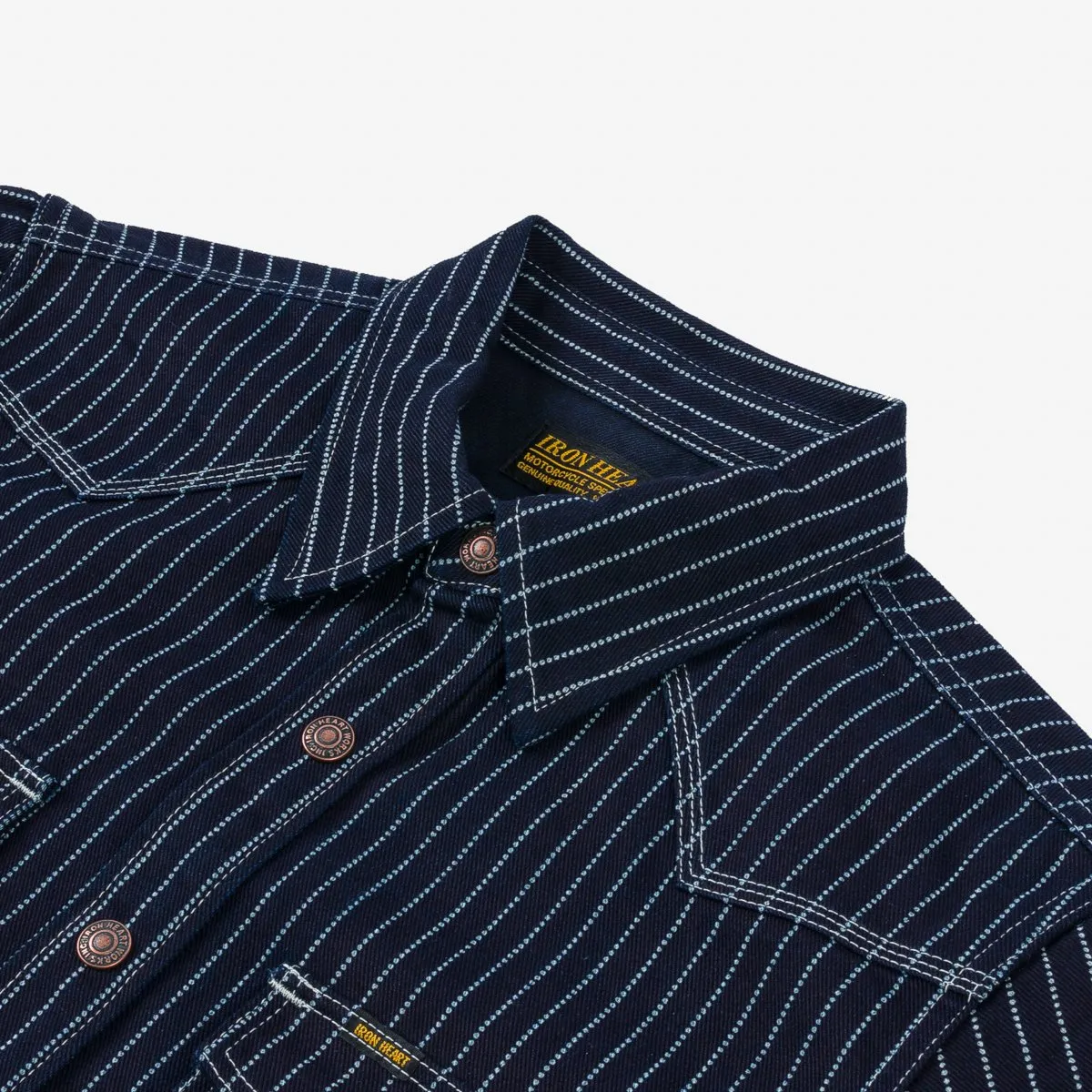 Iron Heart - 12oz Wabash CPO Shirt - Indigo sold by Dutil Denim product image thumbnail 2