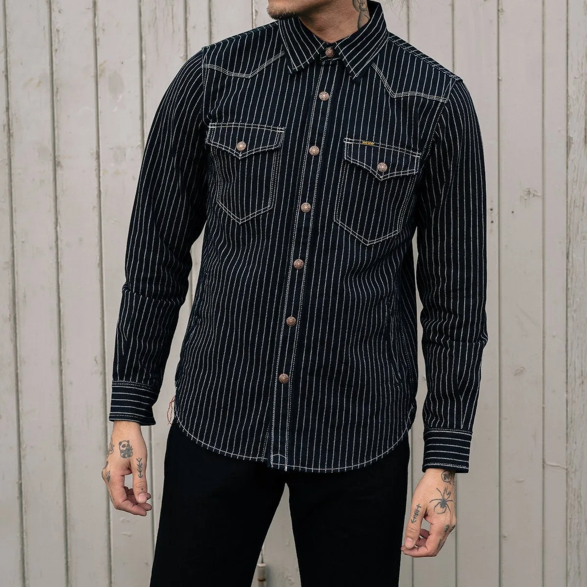 Iron Heart - 12oz Wabash CPO Shirt - Indigo sold by Dutil Denim product image thumbnail 5