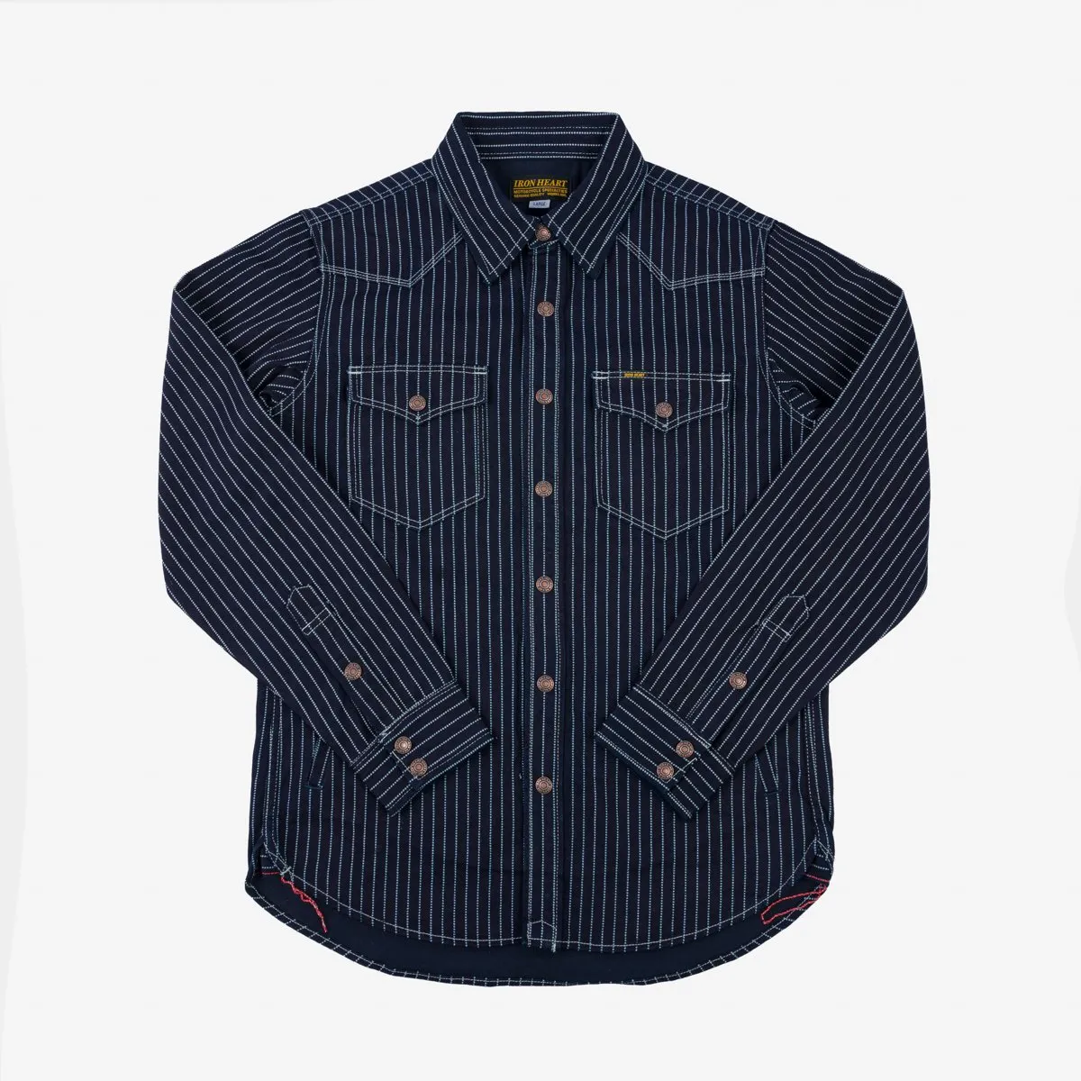 Iron Heart - 12oz Wabash CPO Shirt - Indigo sold by Dutil Denim