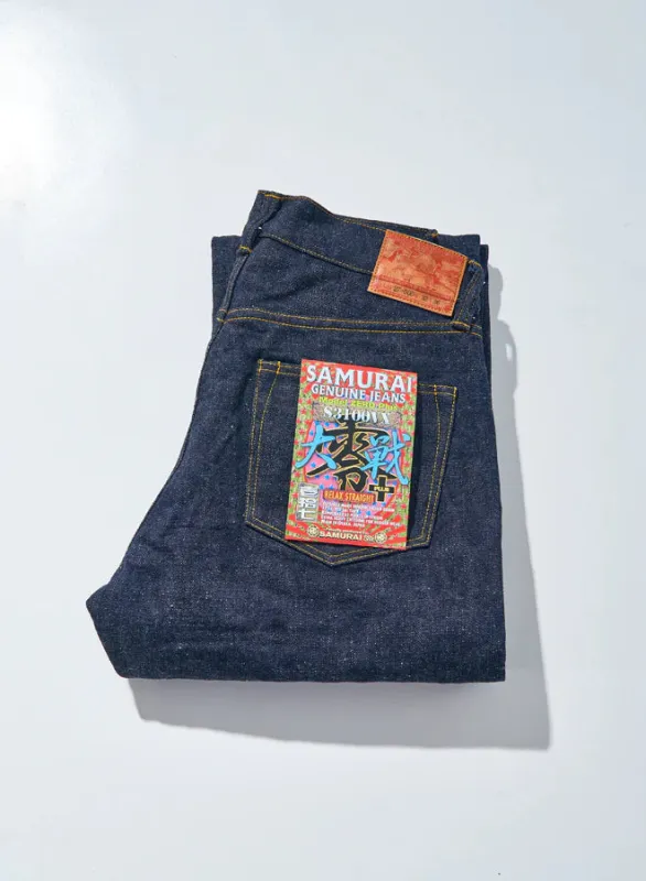 Samurai - 17oz Zero+ High Rise Wide Straight - Great War Model - S3100VX sold by Dutil Denim