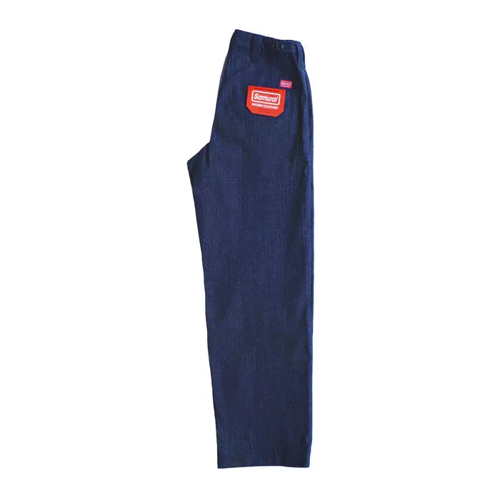 Samurai - Indigo Herringbone Wide Work Pants - SWC600C23 sold by Dutil Denim product image thumbnail 5