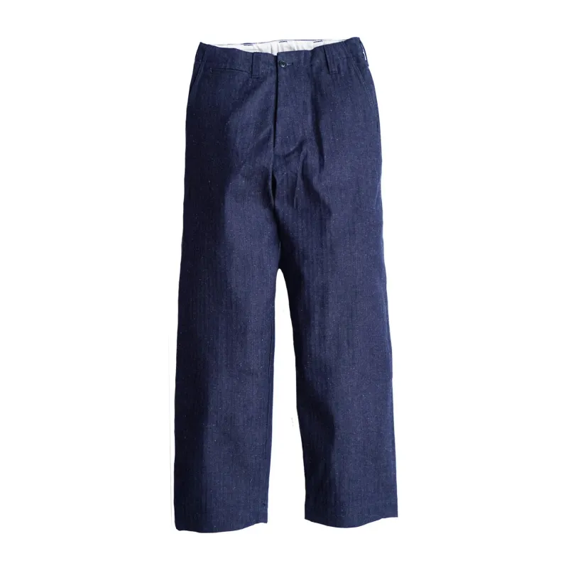 Samurai - Indigo Herringbone Wide Work Pants - SWC600C23 sold by Dutil Denim