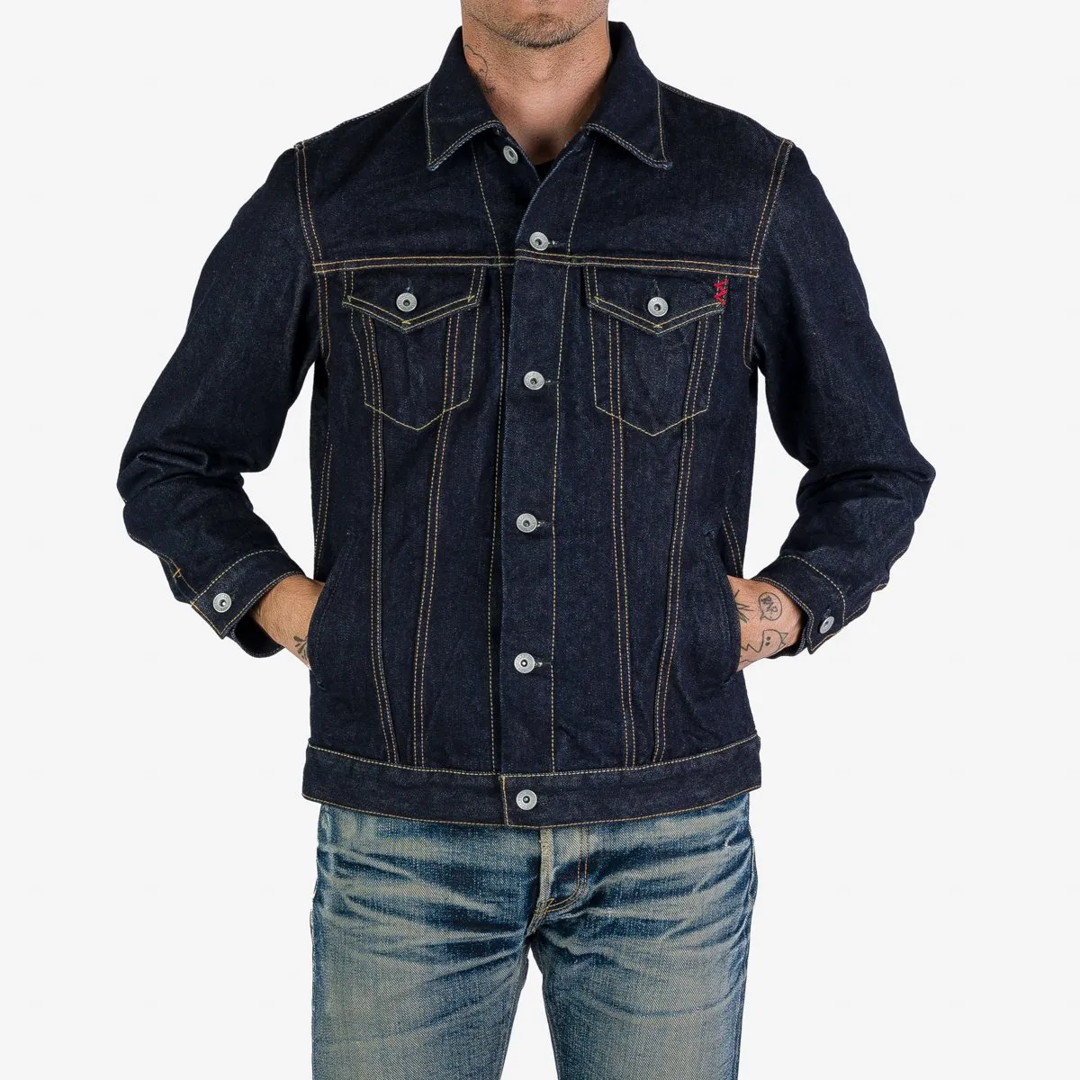 Iron Heart - Modified Type III Jacket - 14oz Indigo sold by Dutil Denim product image thumbnail 3