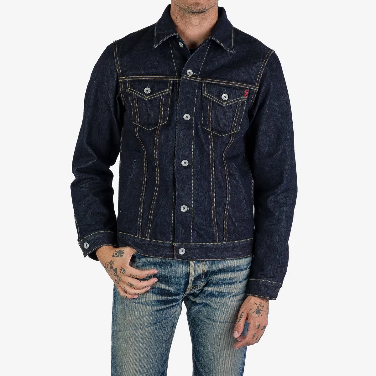 Iron Heart - Modified Type III Jacket - 14oz Indigo sold by Dutil Denim