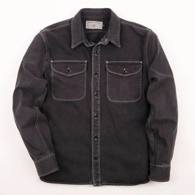 Freenote - Utility Shirt - Charcoal sold by Dutil Denim