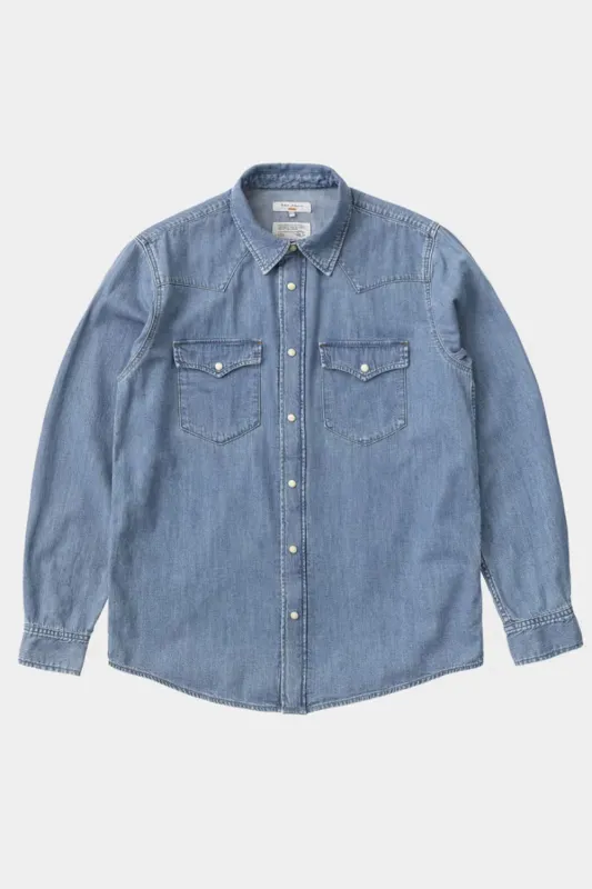 Nudie Jeans - George Denim Shirt - Another Kind Of Blue sold by Dutil Denim