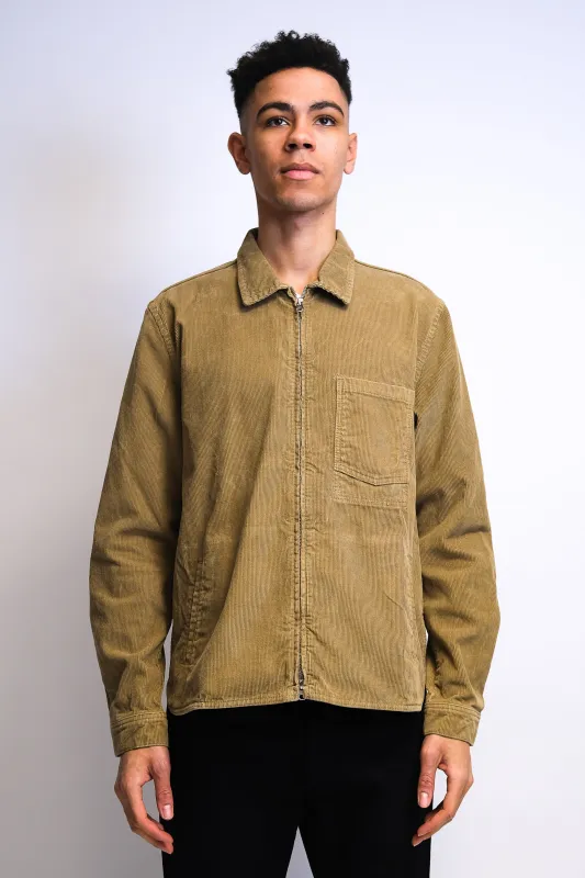 C.O.F. Studio - Zip Shacket - Camel Corduroy sold by Dutil Denim