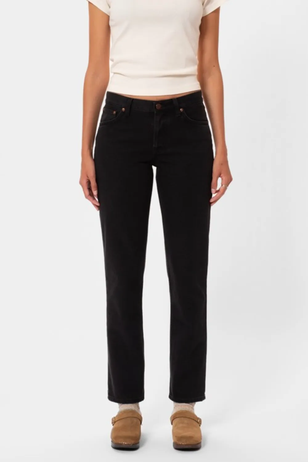 Nudie Jeans - Shady Sadie - Aged Black sold by Dutil Denim