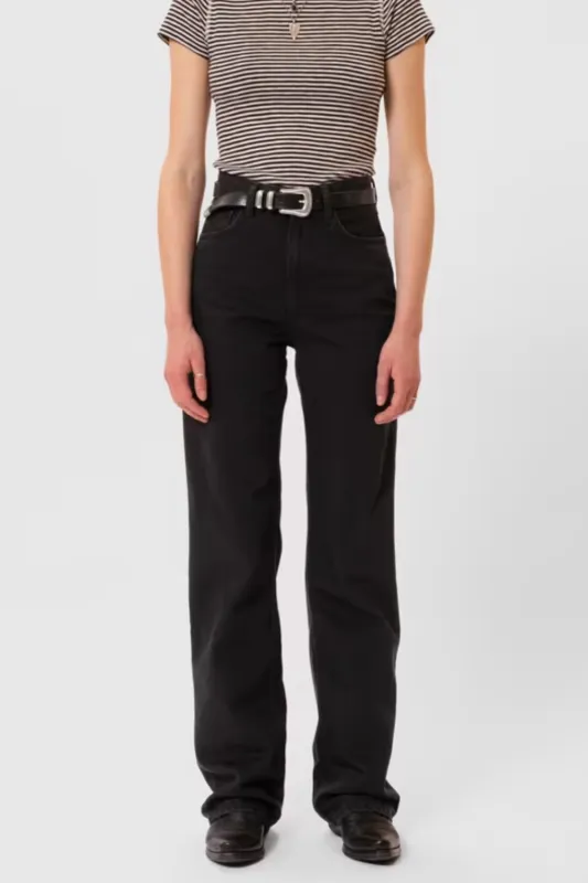 Nudie Clean Eileen - Smooth Black sold by Dutil Denim