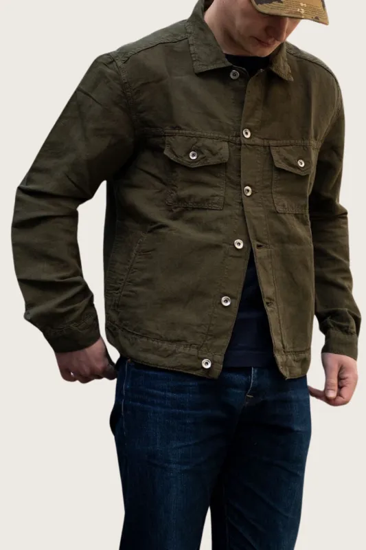 C.O.F. Studio - Standard Jacket - Panama Olive sold by Dutil Denim