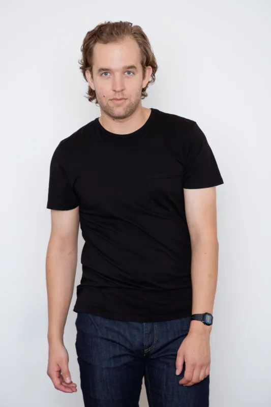 Dutil - Basic Pocket Tee - Black sold by Dutil Denim