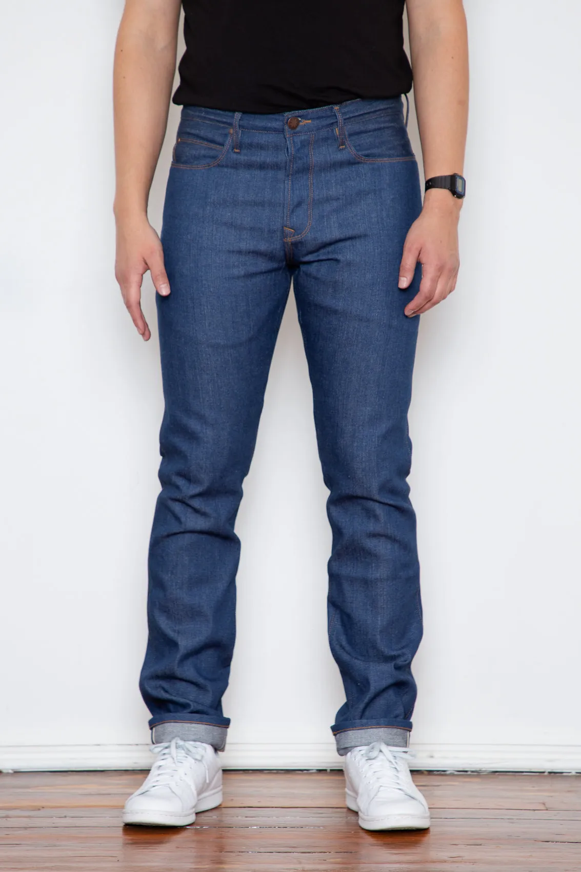 Freenote - Rios - 12oz Vintage Blue Broken Twill sold by Dutil Denim