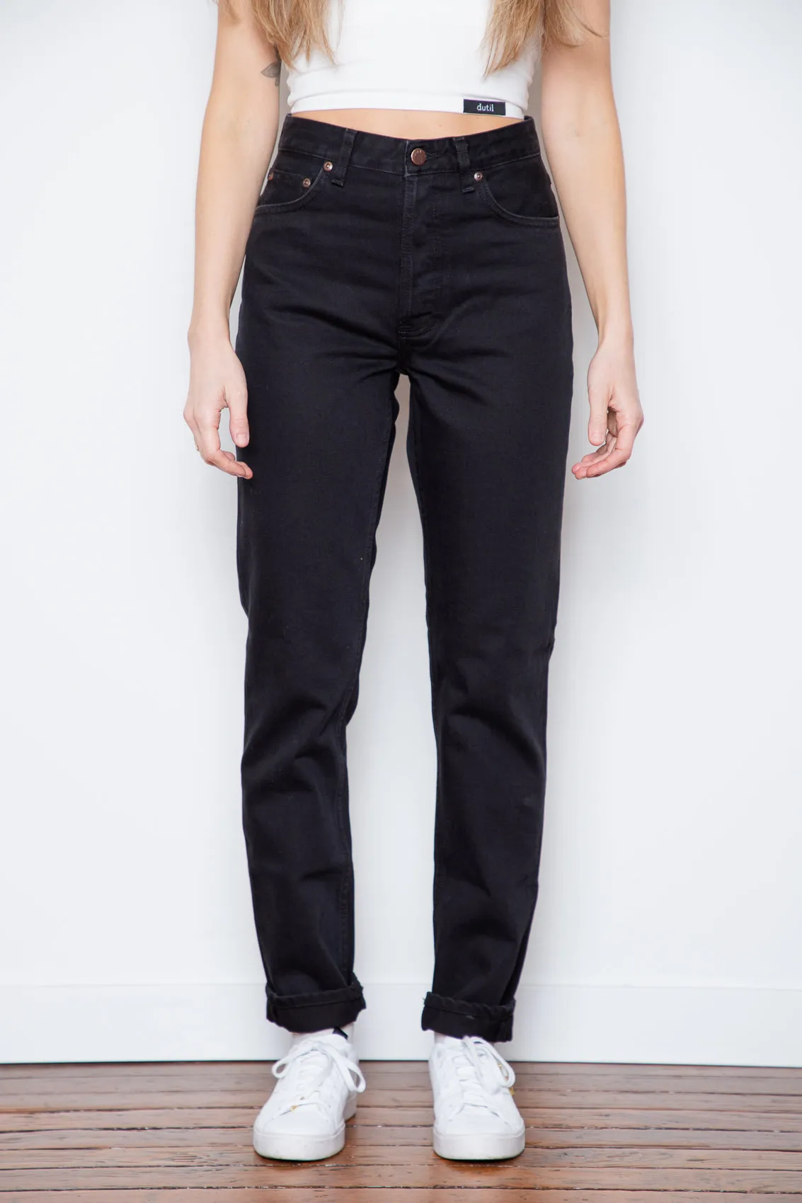 Nudie Jeans - Breezy Britt - Aged Black sold by Dutil Denim