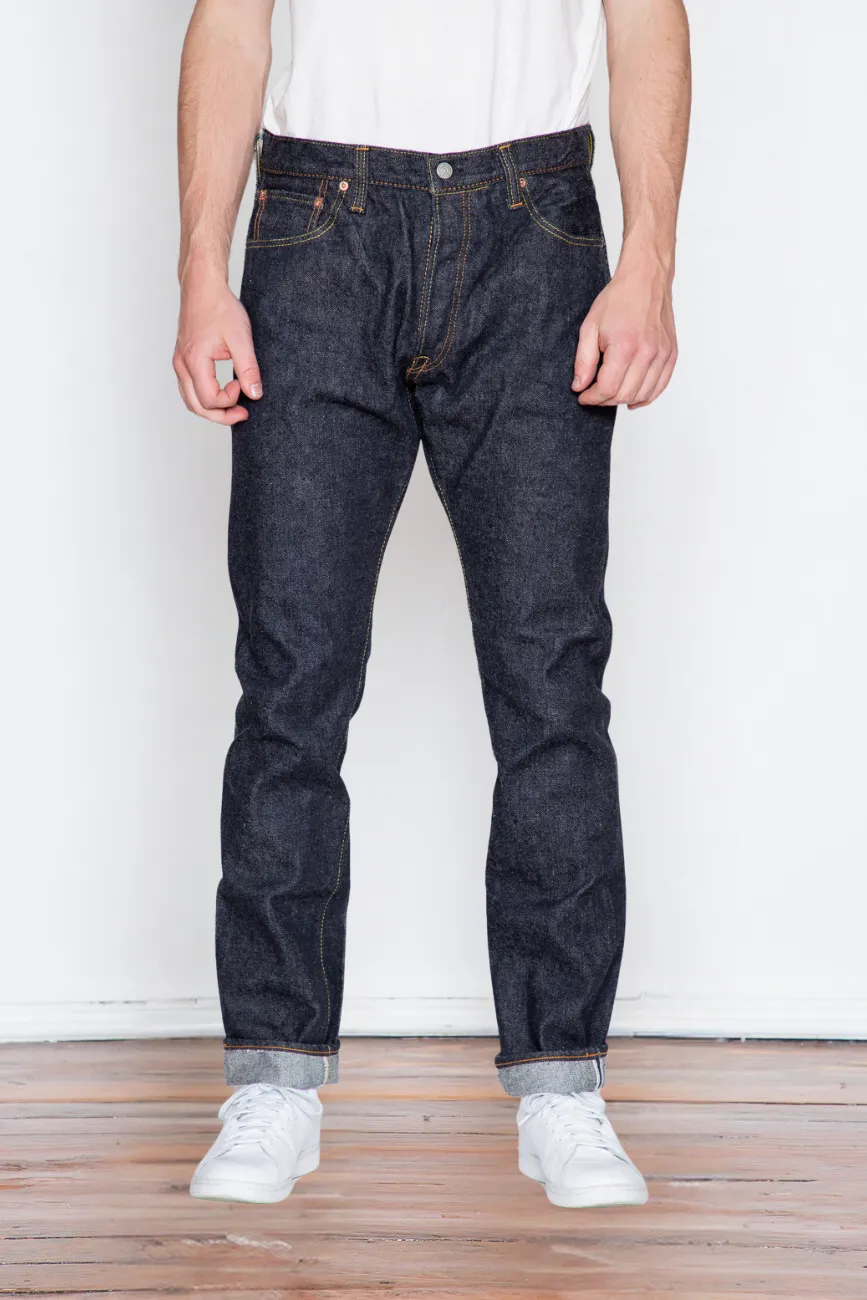 Pure Blue Japan - PBE-019 - 17oz Beige Core Nep Selvedge sold by Dutil Denim