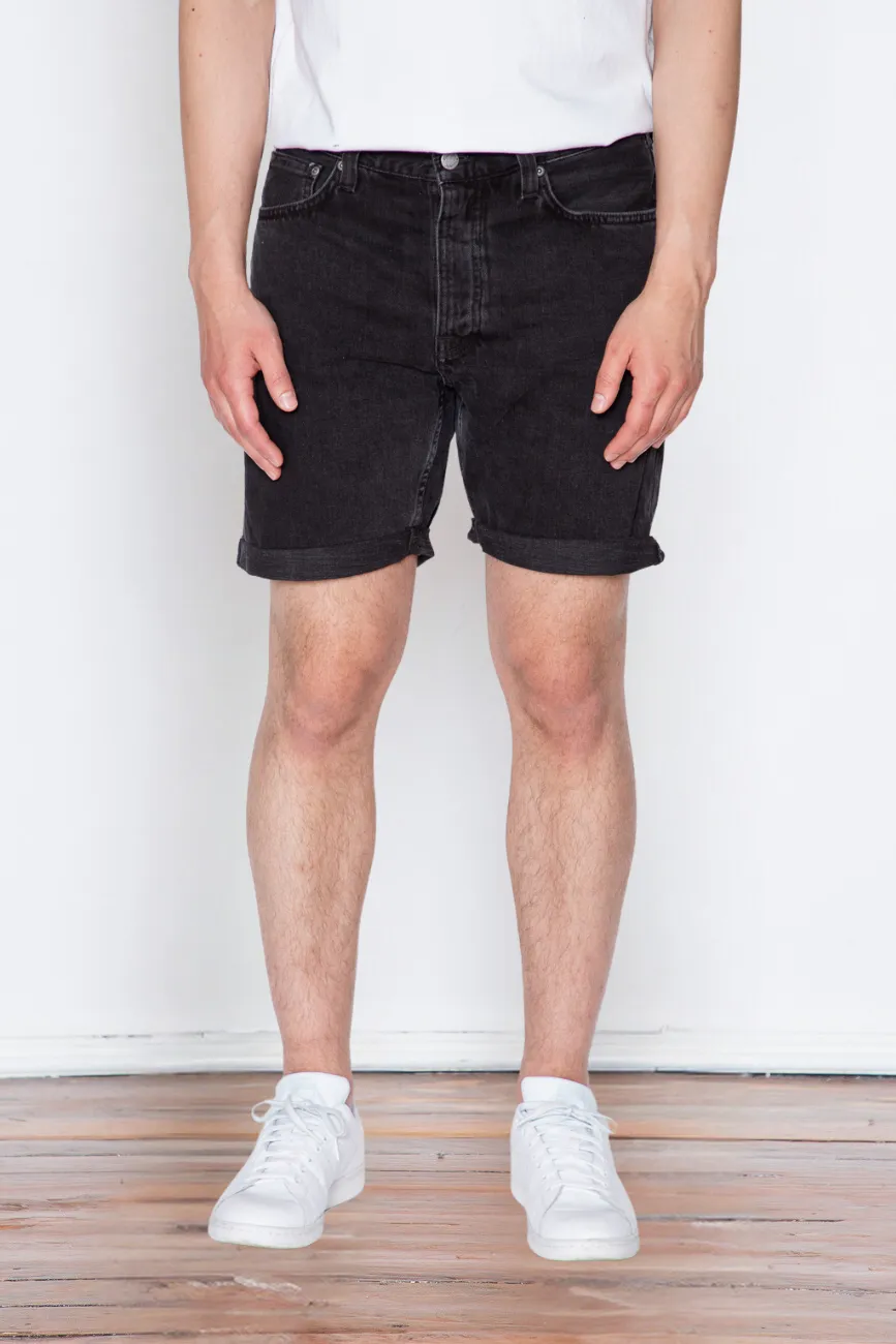 Nudie Jeans - Josh Shorts - Black Water Denim sold by Dutil Denim
