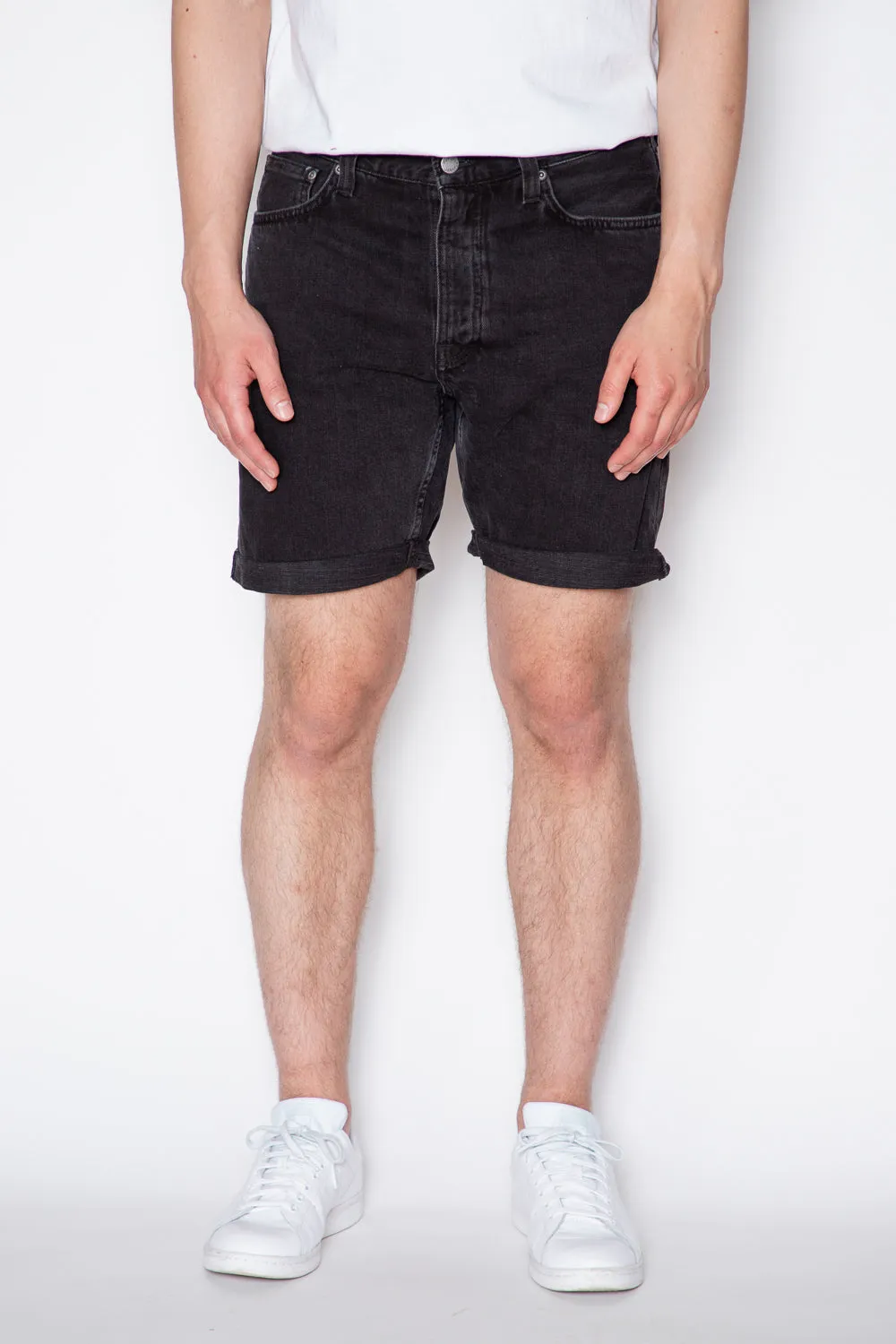 Nudie Jeans - Josh Shorts - Black Water Denim sold by Dutil Denim product image thumbnail 2