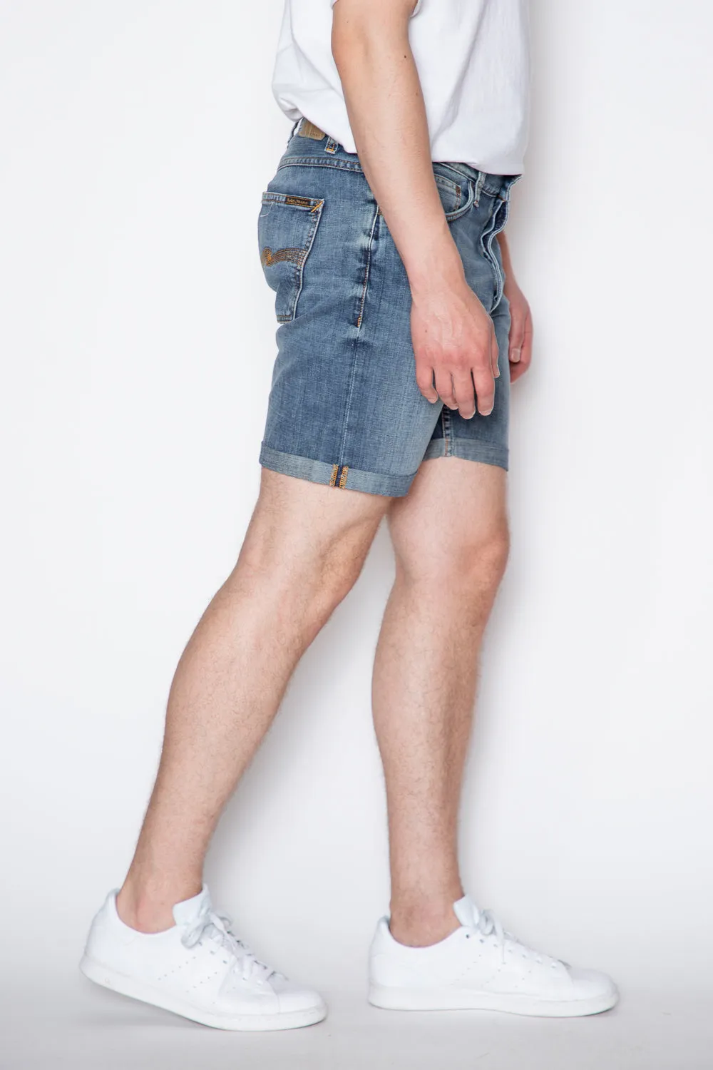 Nudie Jeans - Josh Shorts - Indigo Flow Denim sold by Dutil Denim product image thumbnail 3