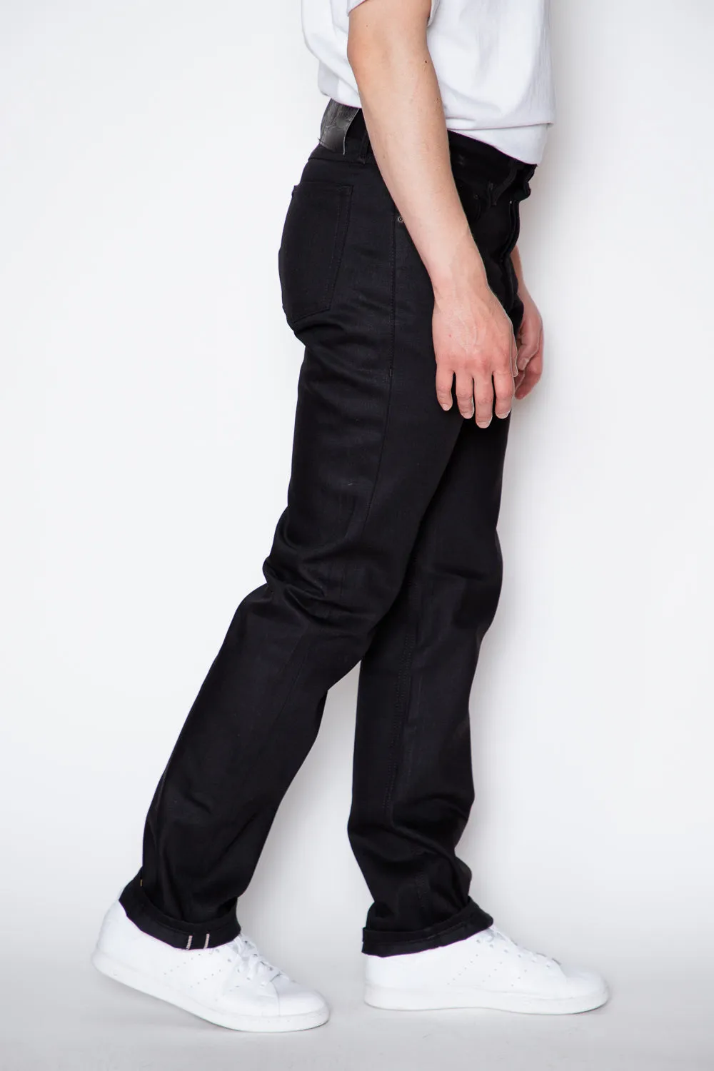 Naked & Famous - True Guy - Solid Black Selvedge sold by Dutil Denim product image thumbnail 3