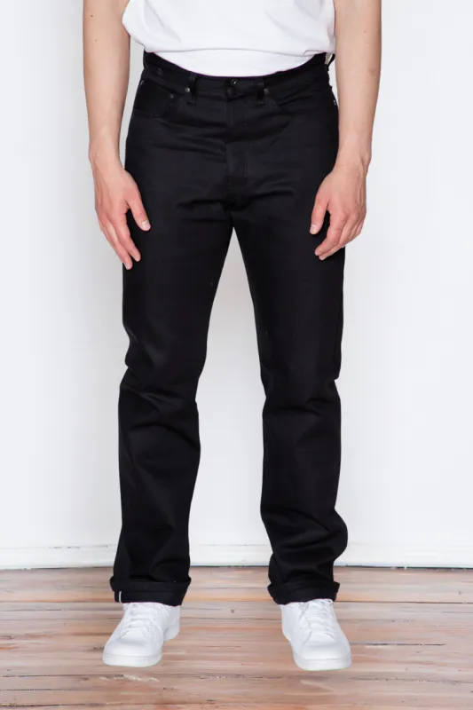 Naked & Famous - True Guy - Solid Black Selvedge sold by Dutil Denim