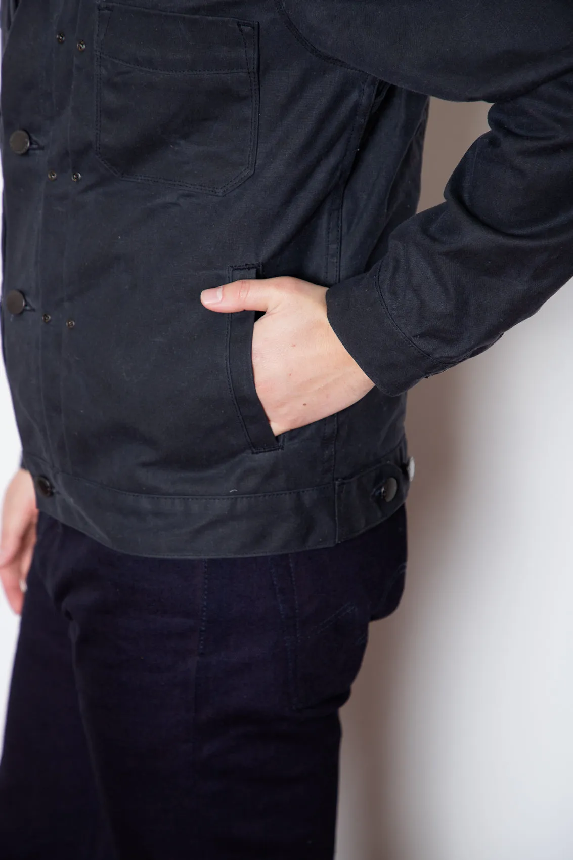 Freenote - Riders Jacket - RJ1 Waxed Black sold by Dutil Denim product image thumbnail 5