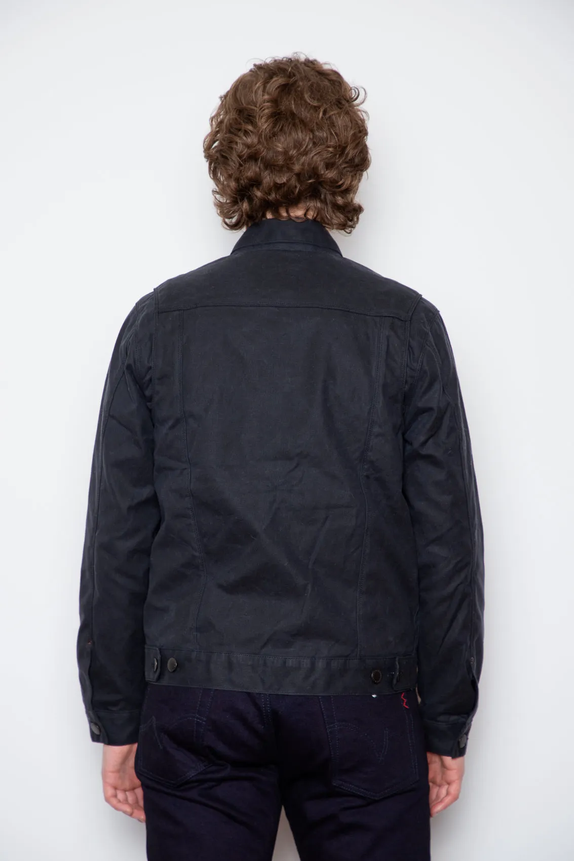 Freenote - Riders Jacket - RJ1 Waxed Black sold by Dutil Denim product image thumbnail 2