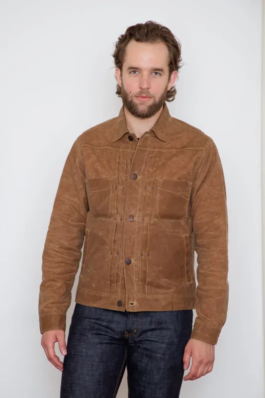 Freenote - Riders Jacket - RJ1 Waxed Rust sold by Dutil Denim