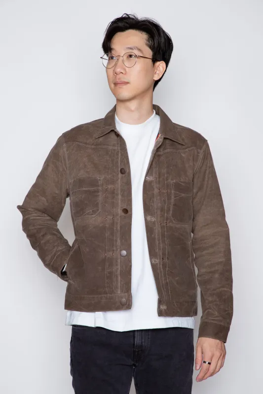 Freenote - Riders Jacket - RJ1 Waxed Oak sold by Dutil Denim