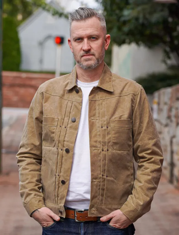 Freenote - Riders Jacket - RJ1 Waxed Tumbleweed sold by Dutil Denim