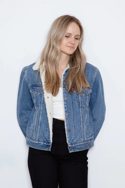 Levi's - Ex-Bf Sherpa Trucker - Addicted to Love sold by Dutil Denim