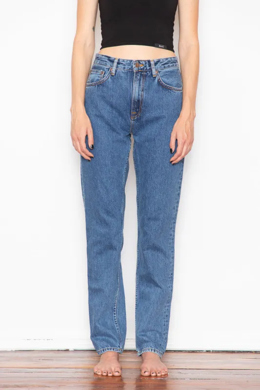 Nudie Jeans - Breezy Britt - Friendly Blue 32L sold by Dutil Denim