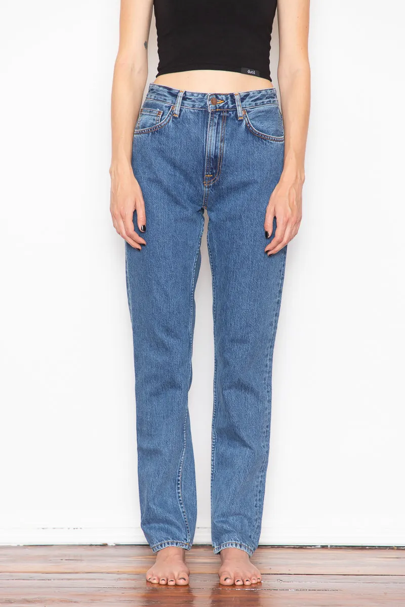 Nudie Jeans - Breezy Britt - Friendly Blue 32L sold by Dutil Denim