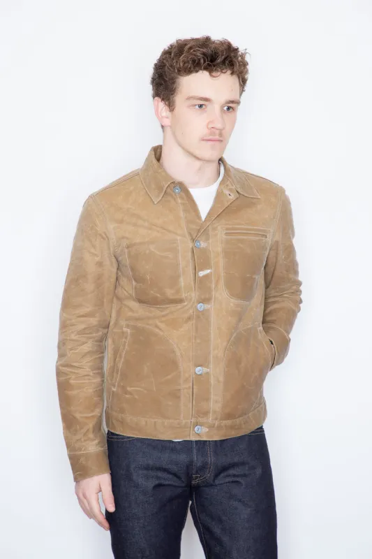 Rogue Territory - Supply Jacket - Tan Waxed Ridgeline sold by Dutil Denim