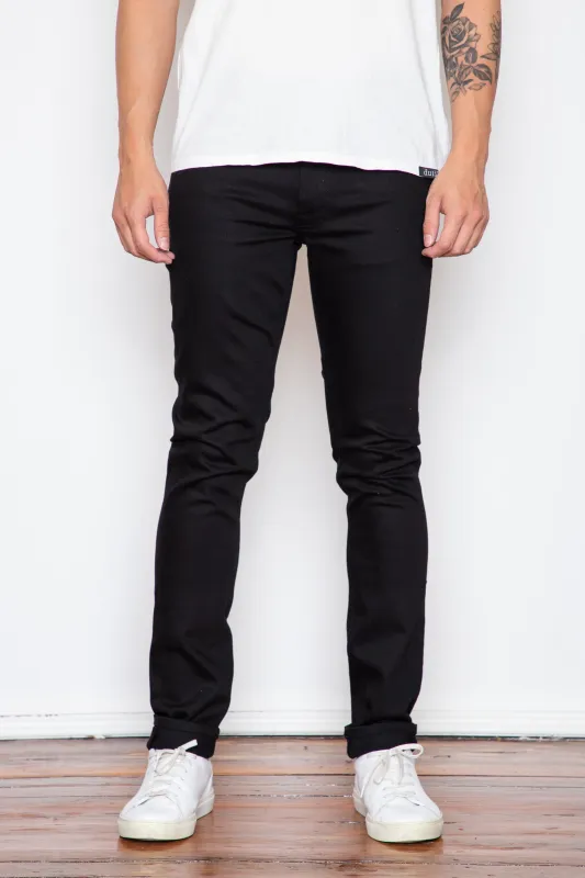 Nudie Jeans - Lean Dean - Dry Everblack sold by Dutil Denim