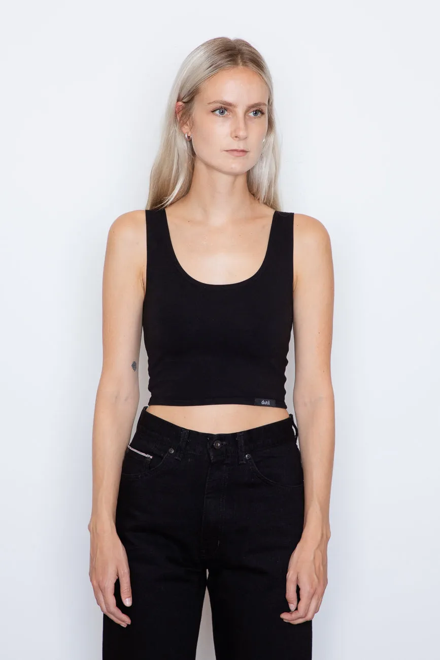 Dutil - Basic Cropped Tank - Black sold by Dutil Denim