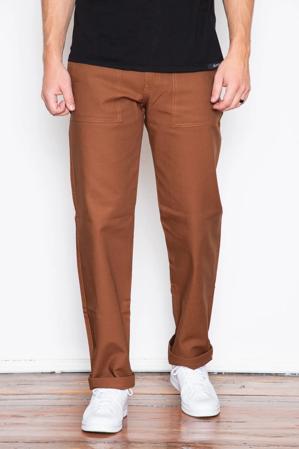 Naked & Famous - Work Pant - Brick Canvas sold by Dutil Denim