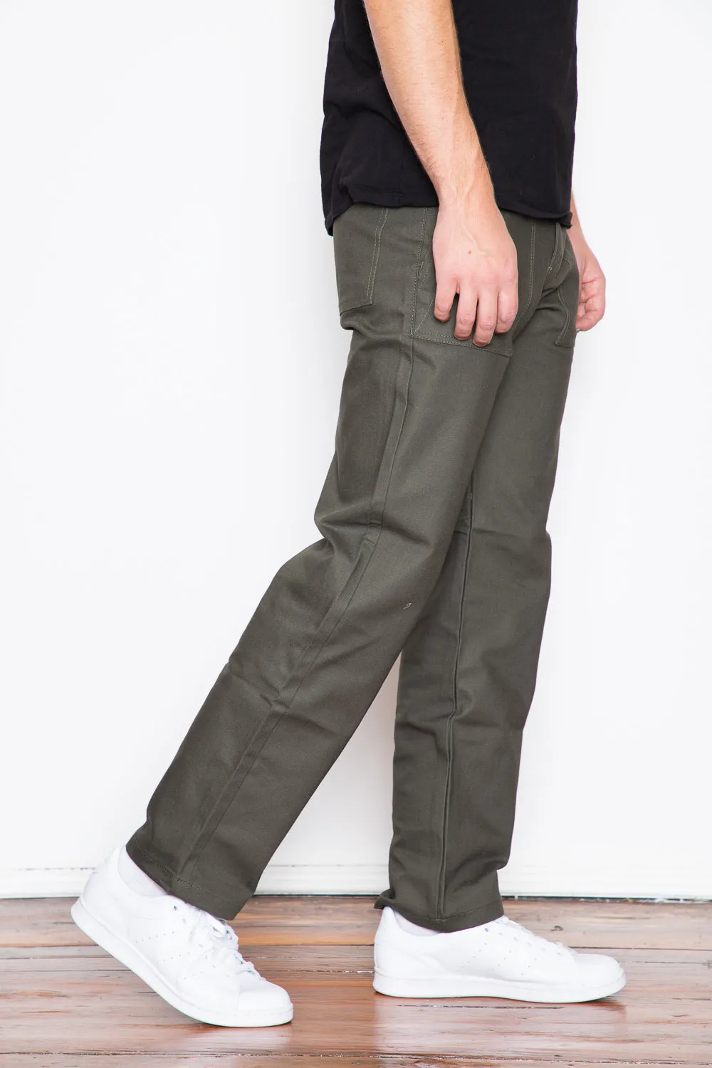 Naked & Famous - Work Pant - Green Canvas sold by Dutil Denim product image thumbnail 2