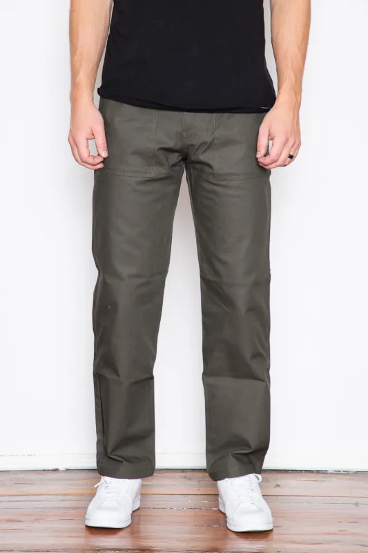 Naked & Famous - Work Pant - Green Canvas sold by Dutil Denim