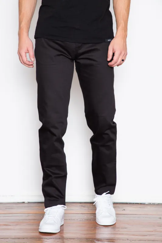 Unbranded - UB655 - 12.5oz Black Selvedge Chino sold by Dutil Denim