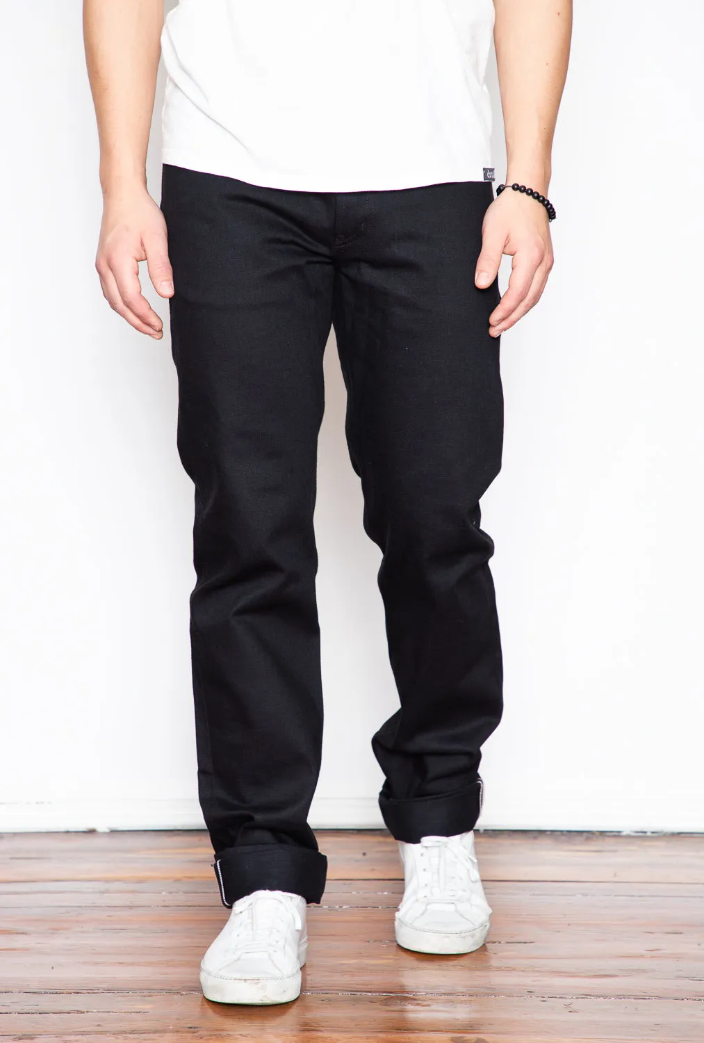 Naked & Famous - Weird Guy - Solid Black Selvedge sold by Dutil Denim