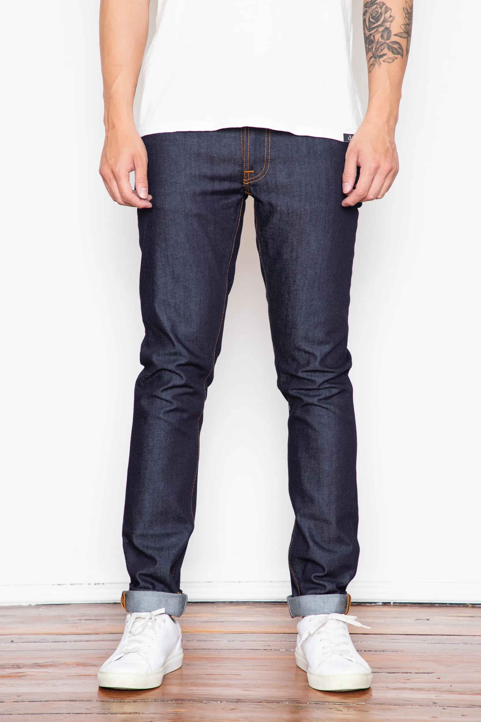 Nudie Jeans - Lean Dean - Dry 16 Dips sold by Dutil Denim