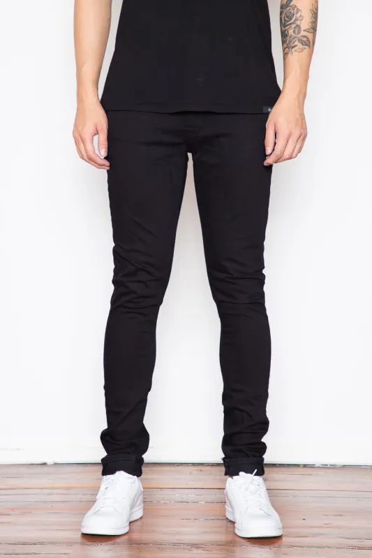 Nudie Jeans - Skinny Lin - Black Black sold by Dutil Denim
