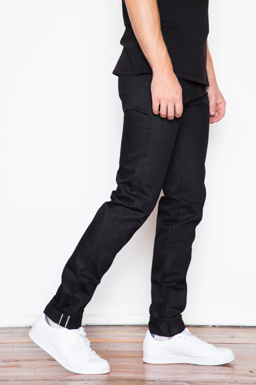 Naked & Famous - Super Guy - Solid Black Selvedge sold by Dutil Denim product image thumbnail 3
