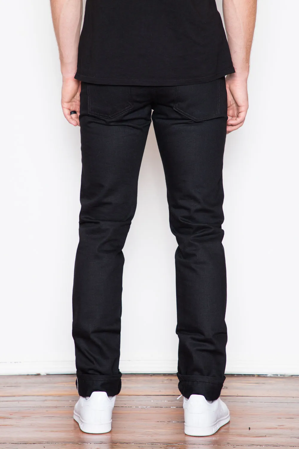Naked & Famous - Super Guy - Solid Black Selvedge sold by Dutil Denim product image thumbnail 2