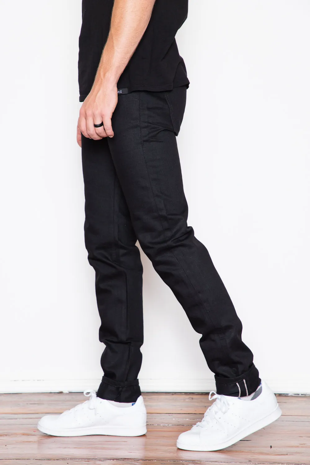 Naked & Famous - Super Guy - Solid Black Selvedge sold by Dutil Denim product image thumbnail 4