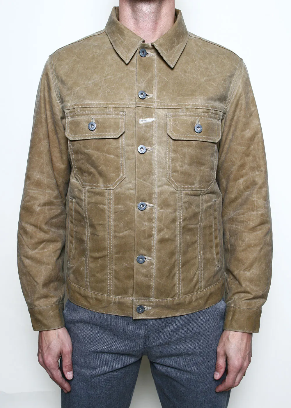 Rogue Territory - Lined Cruiser Jacket - Tan sold by Dutil Denim